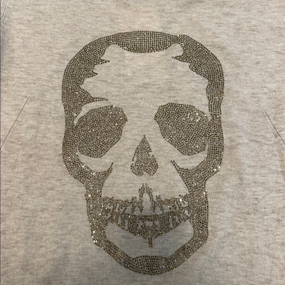 ZADIG & VOLTAIRE 100% thin cashmere skull embellished sweater M NWT defect - Picture 3 of 13